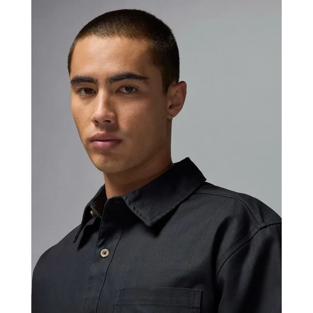 Nike Air Jordan Essential Statement Button Down Black Men’s Small FV7446 010 NWT